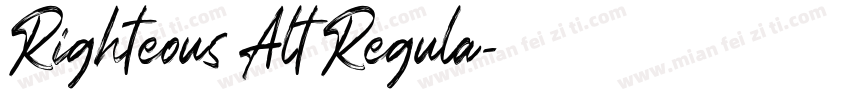 Righteous Alt Regula字体转换